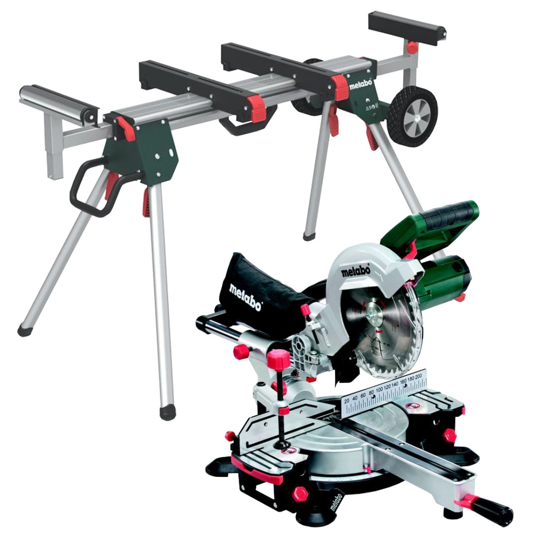 Metabo kap/gersåg +  arbetsbord