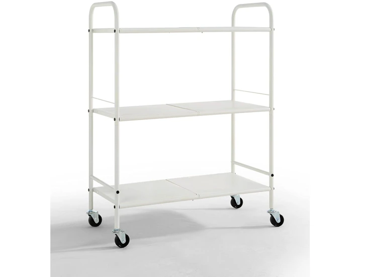 For rent: sunnypoint metal rolling organizer utility craft cart (large, wht)