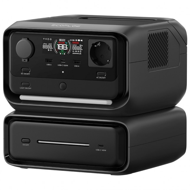 Ecoflow river 3 max (572 wh) + 50w solpanel | portabel powerstation
