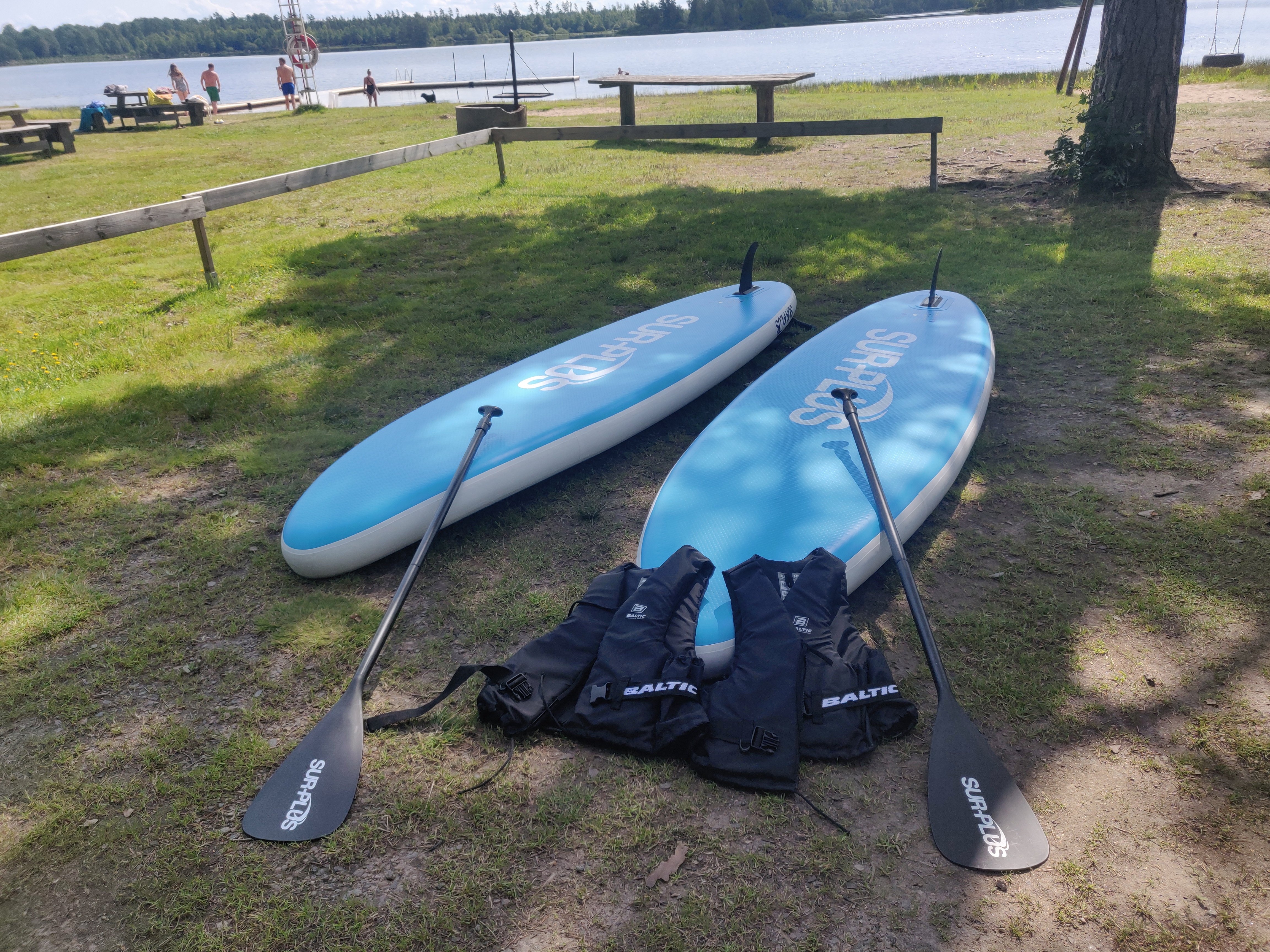 Sup x 2 + elektrisk pump + flytvästar