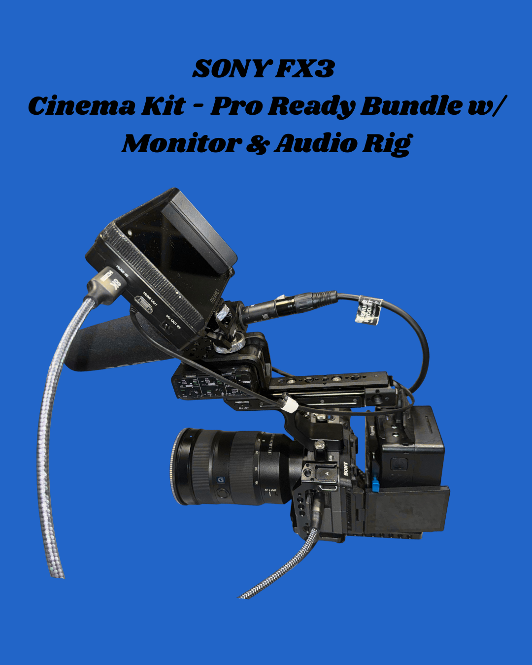 Sony fx3 cinema package – pro ready bundle w/ monitor + audio rig (south london