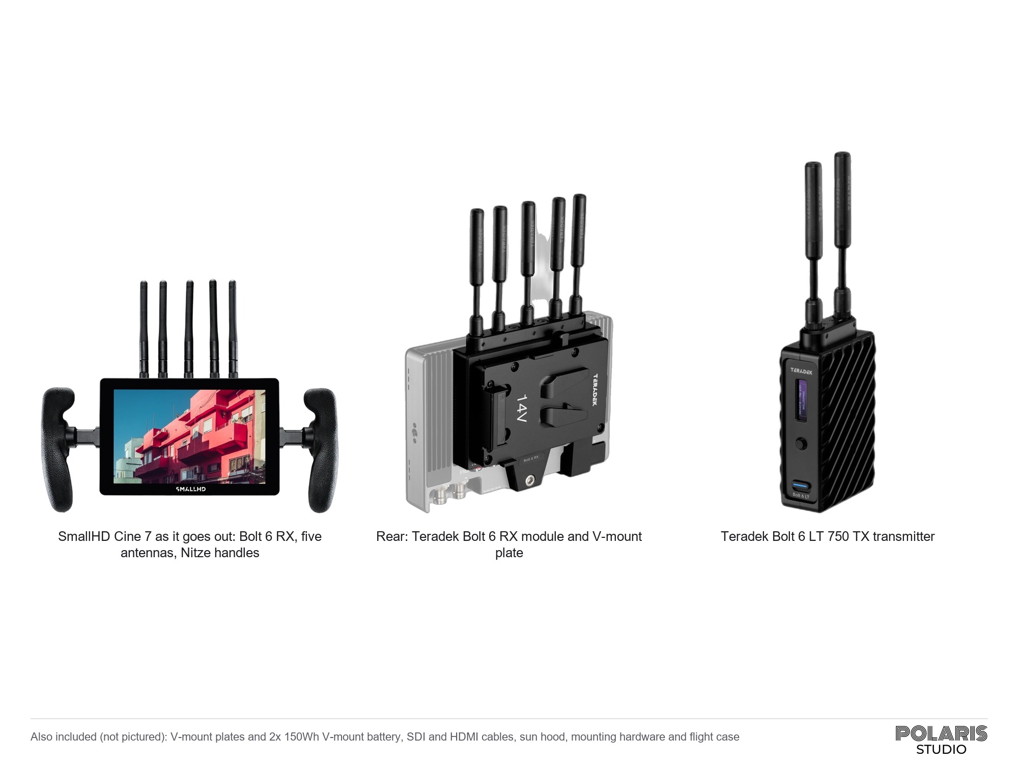 Smallhd cine 7 with teradek bolt 6 lt 750, wireless director's monitor kit