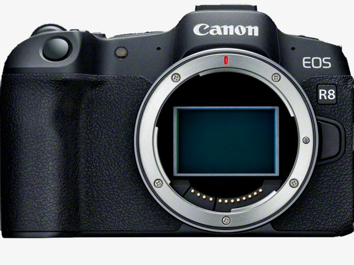Canon r8 + 4 linser, stativ og mic