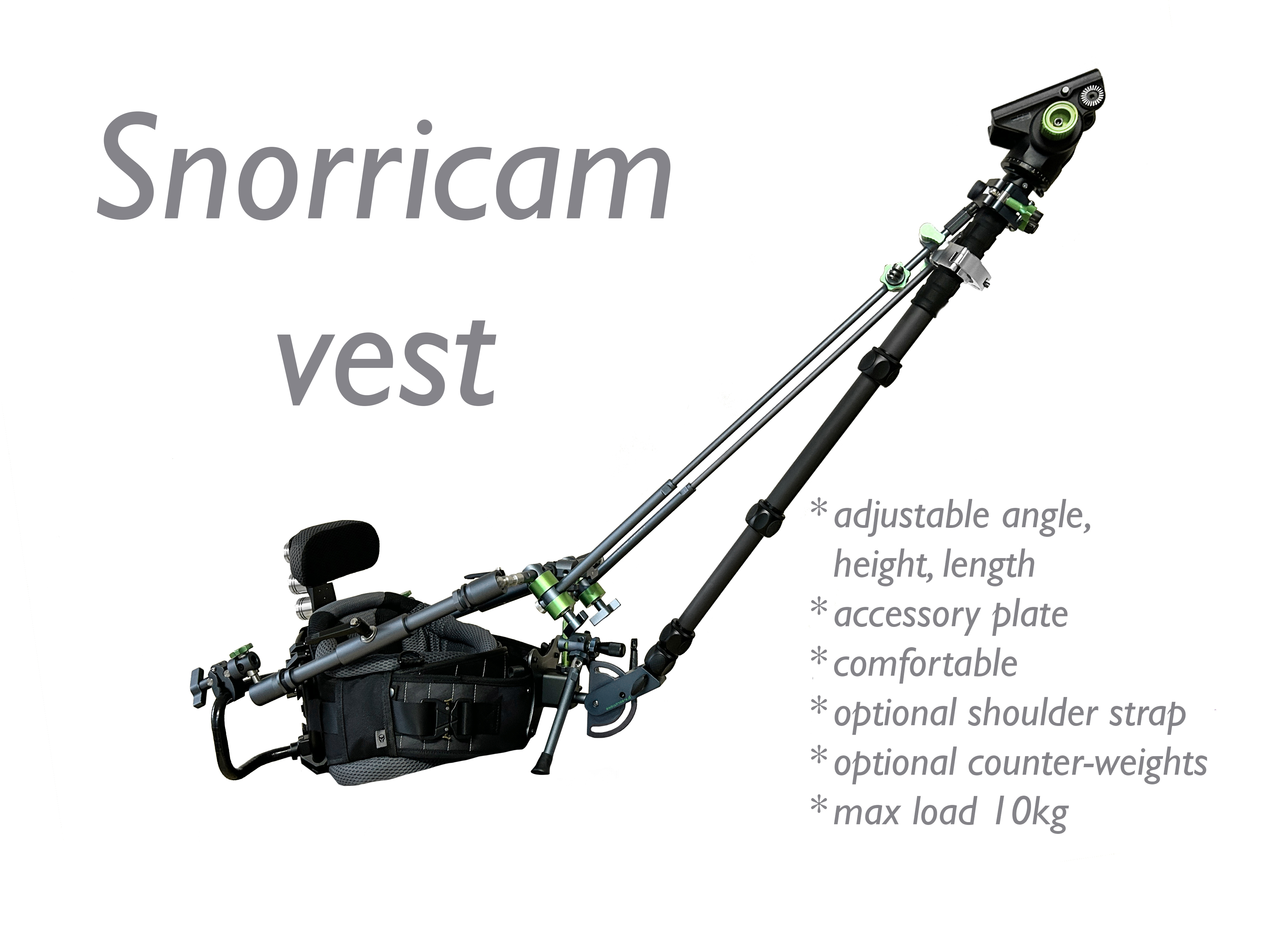 Snorricam snorri cam , body cam vest pov (10kg) 