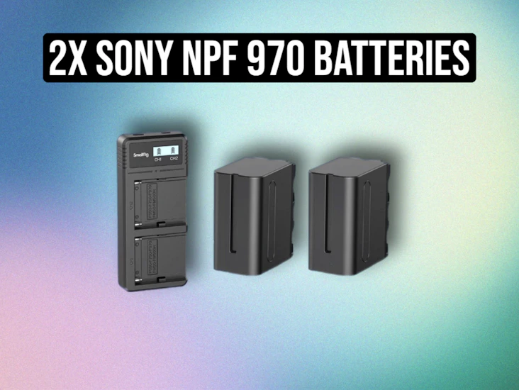 2x sony np 970 batteries