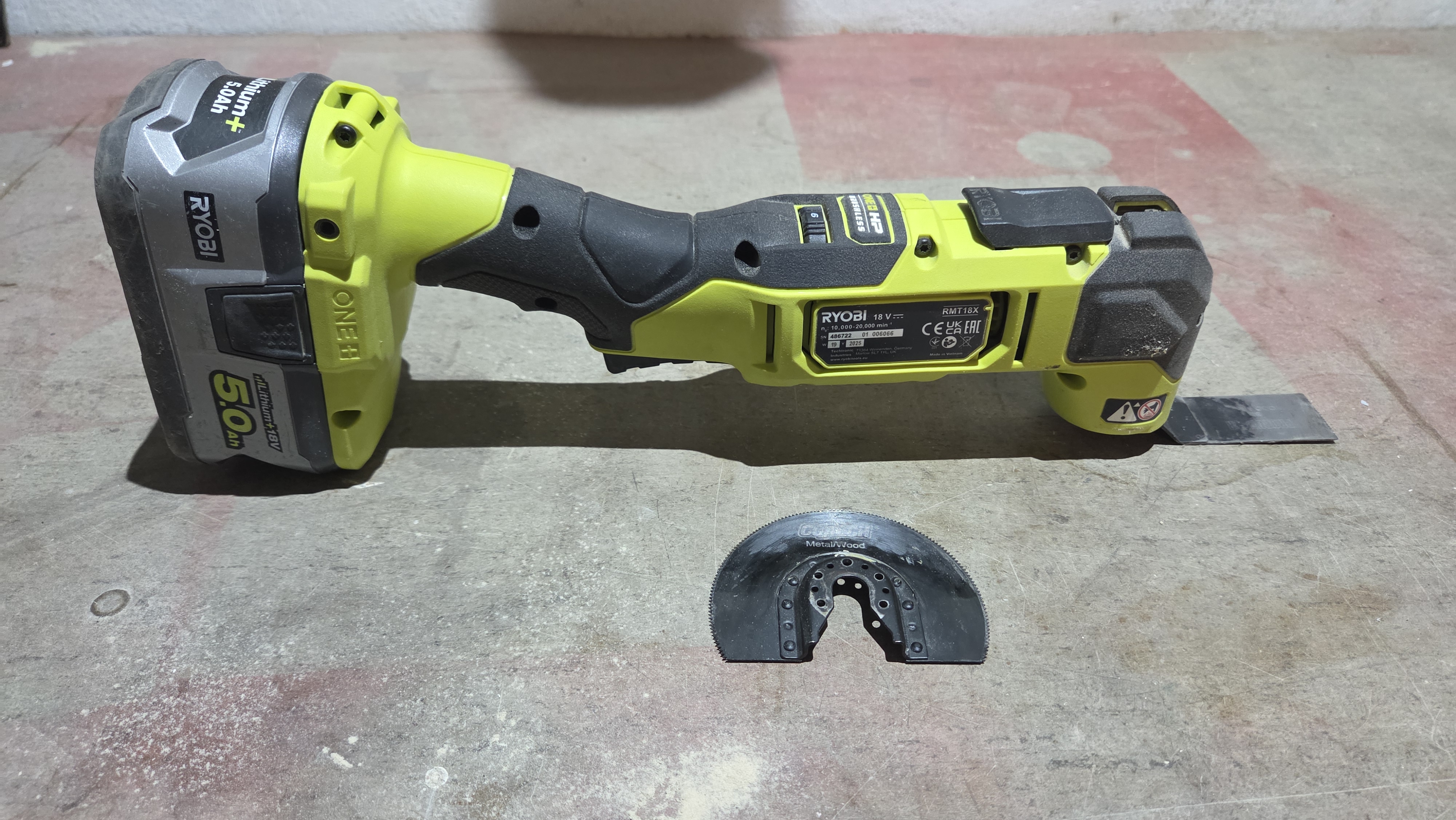 Ryobi rmt18x multiverktøy m batteri