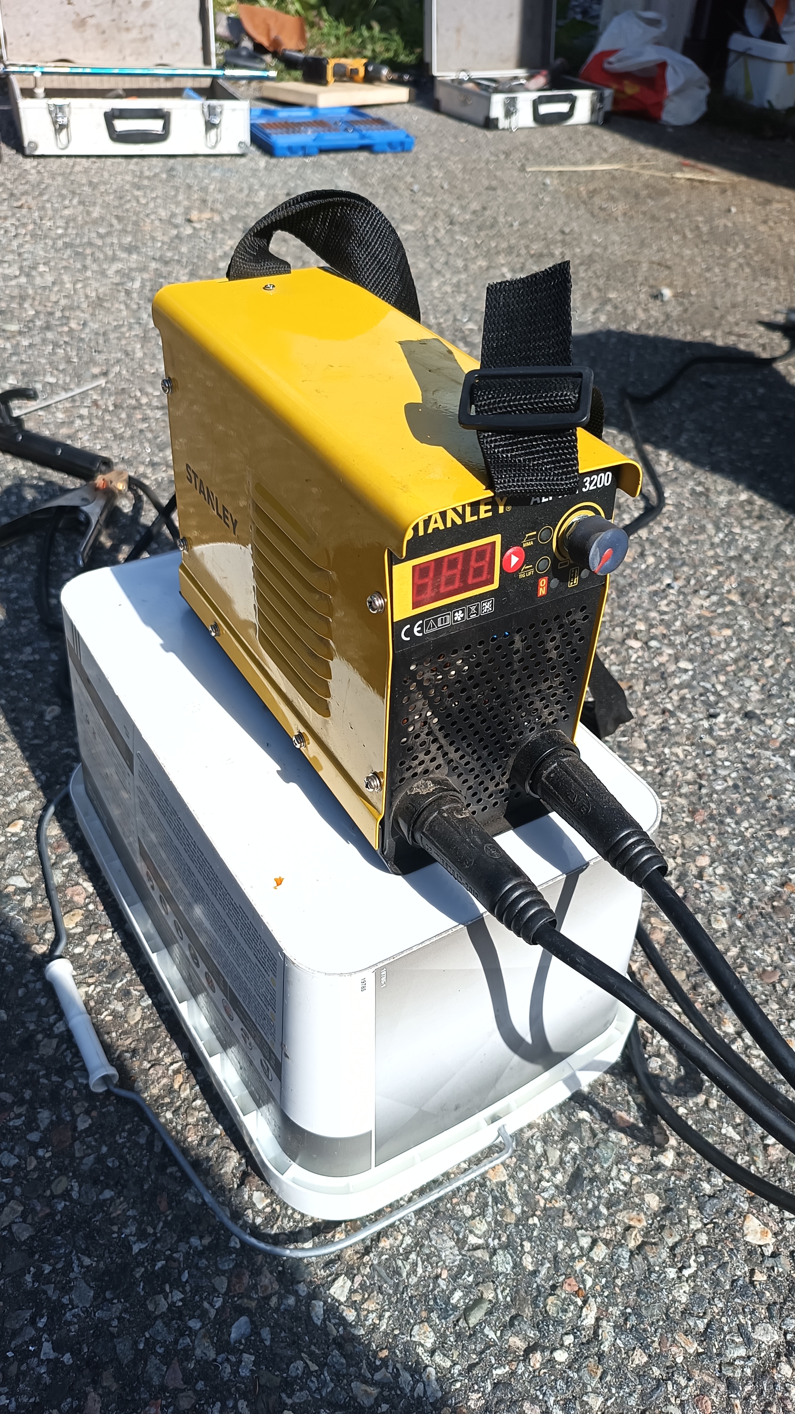 Stanley alpha 3200 inverter sveisemaskin – komplett sett