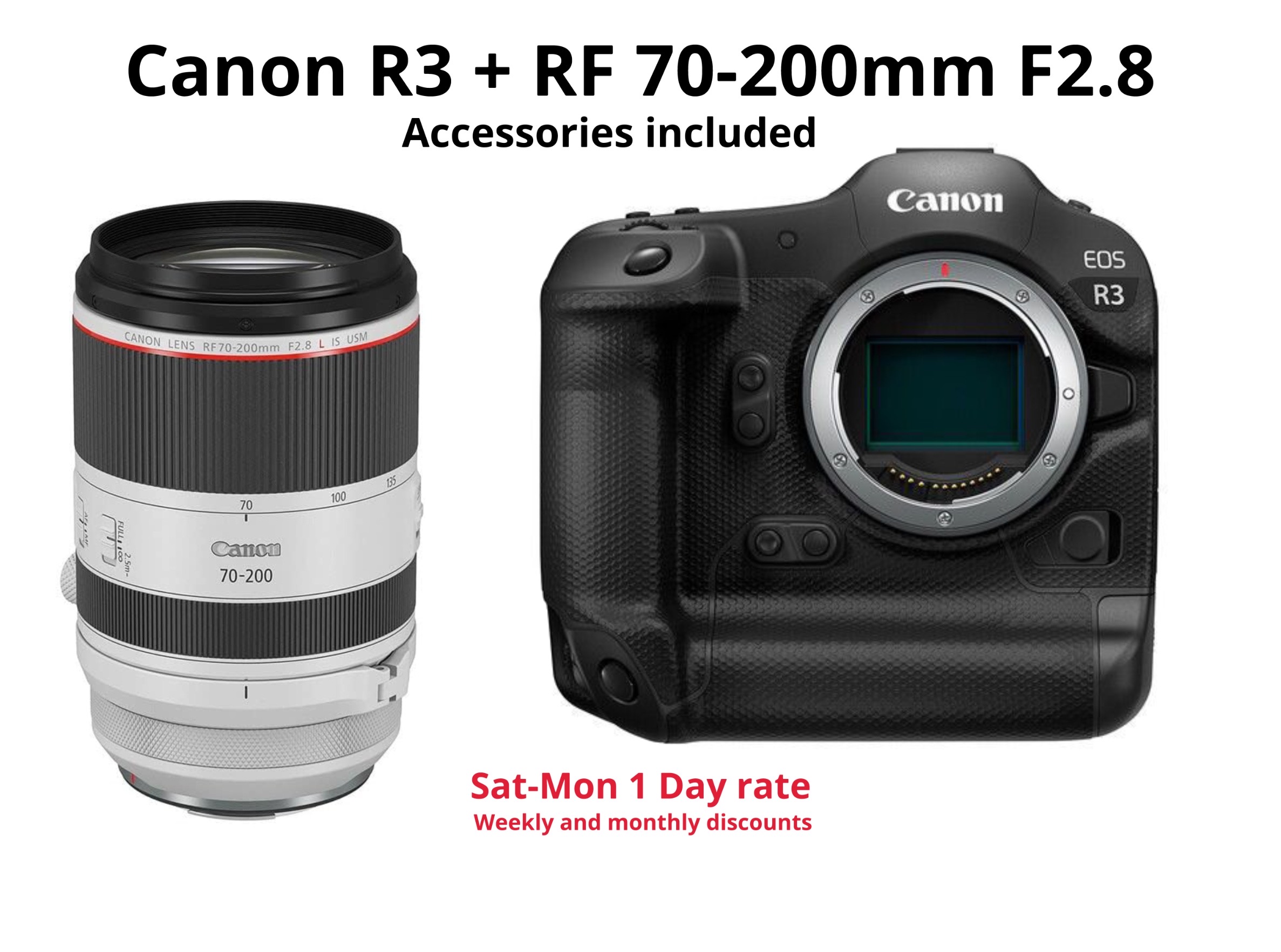 Canon r3 + rf 70-200mm f2.8 