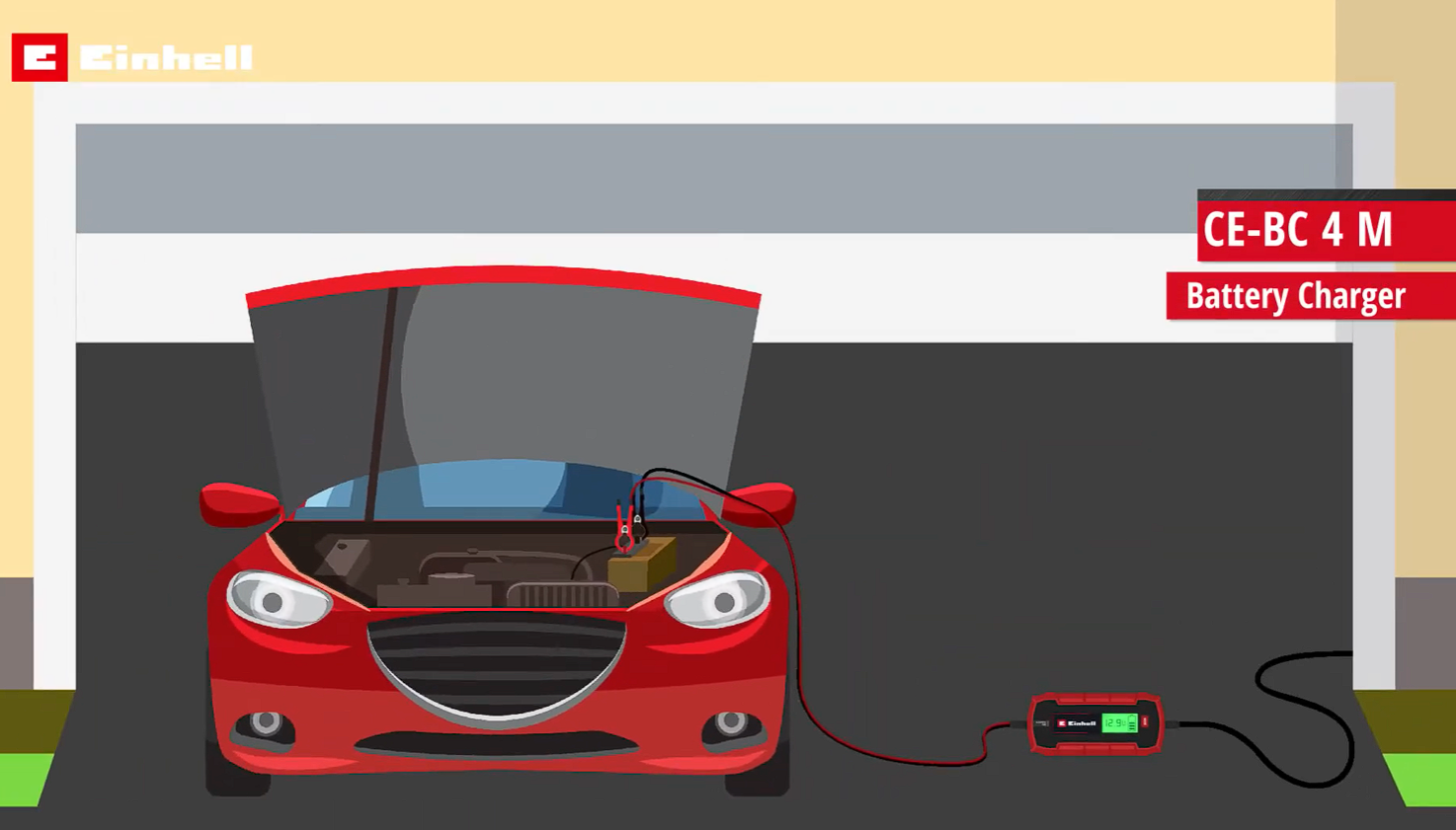 Einhell ce-bc 4 m smart batteriladdare för bil, mc och säsongsfordon