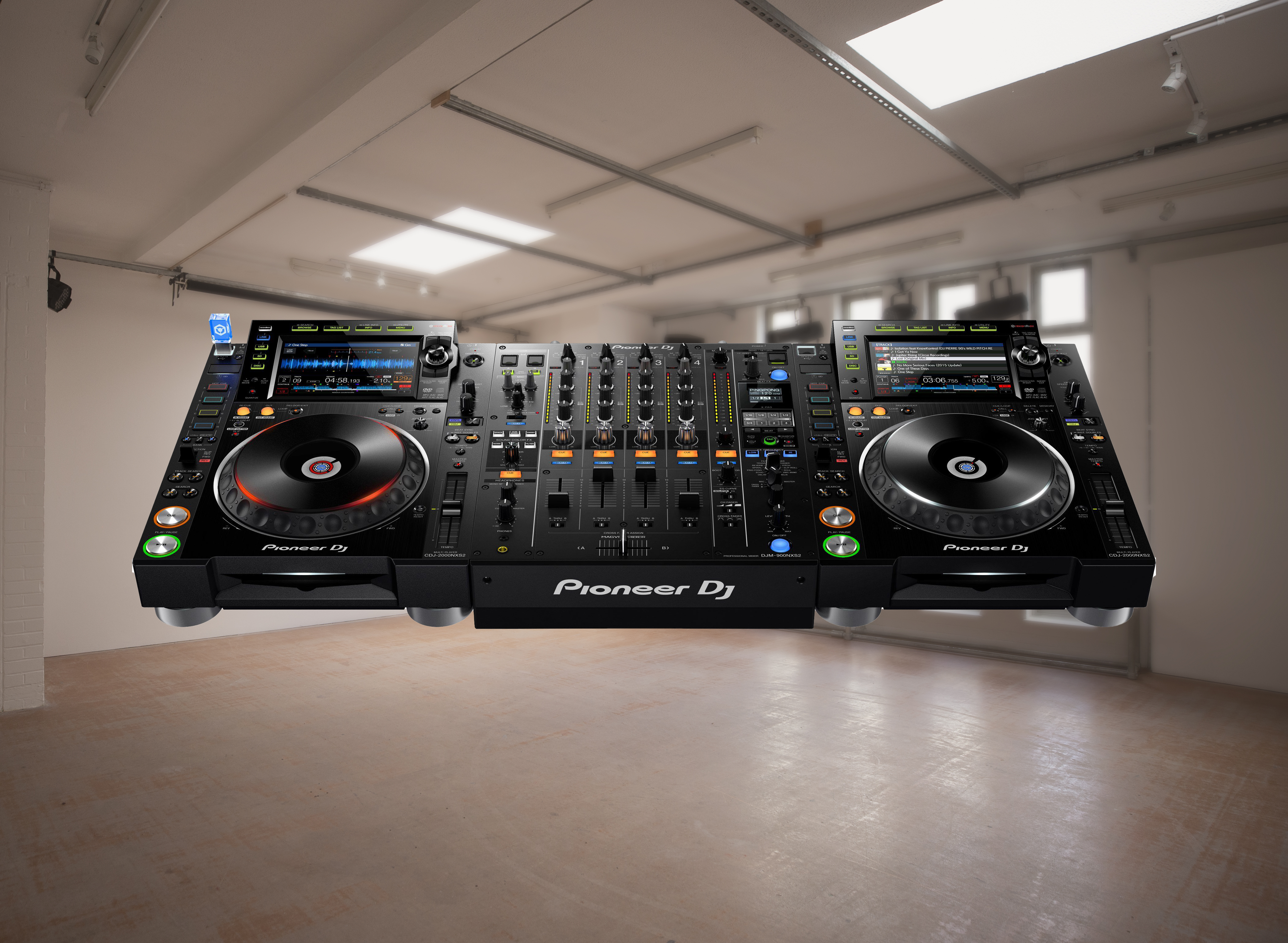 Dj decks –  2 x pioneer cdj 3000 with djm 900 nxs2