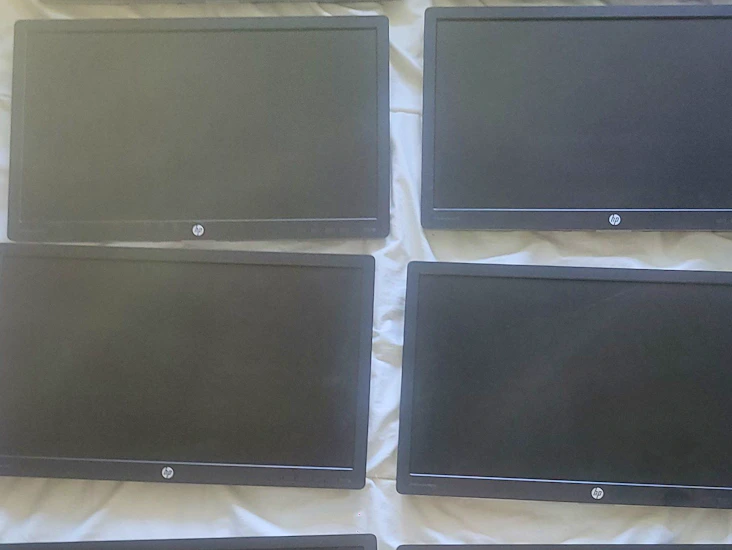 Selection of monitors & desk mounted stands