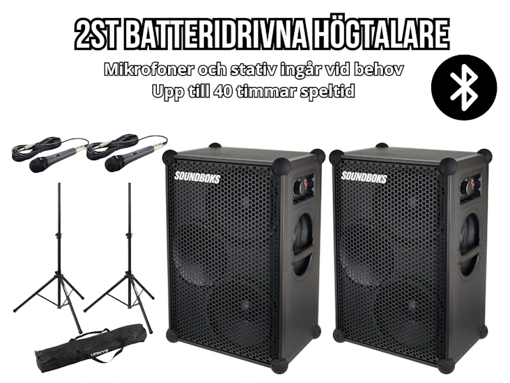 Batteridrivna högtalare - 2st soundboks gen3