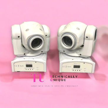 White moving head - disco lights - delivered