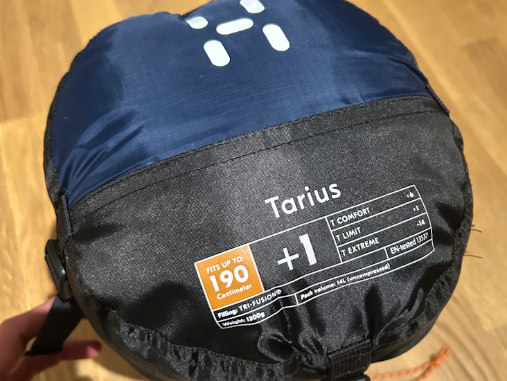 Haglöfs tarius +1 – skön sovsäck för vår/sommar/höst & vandring