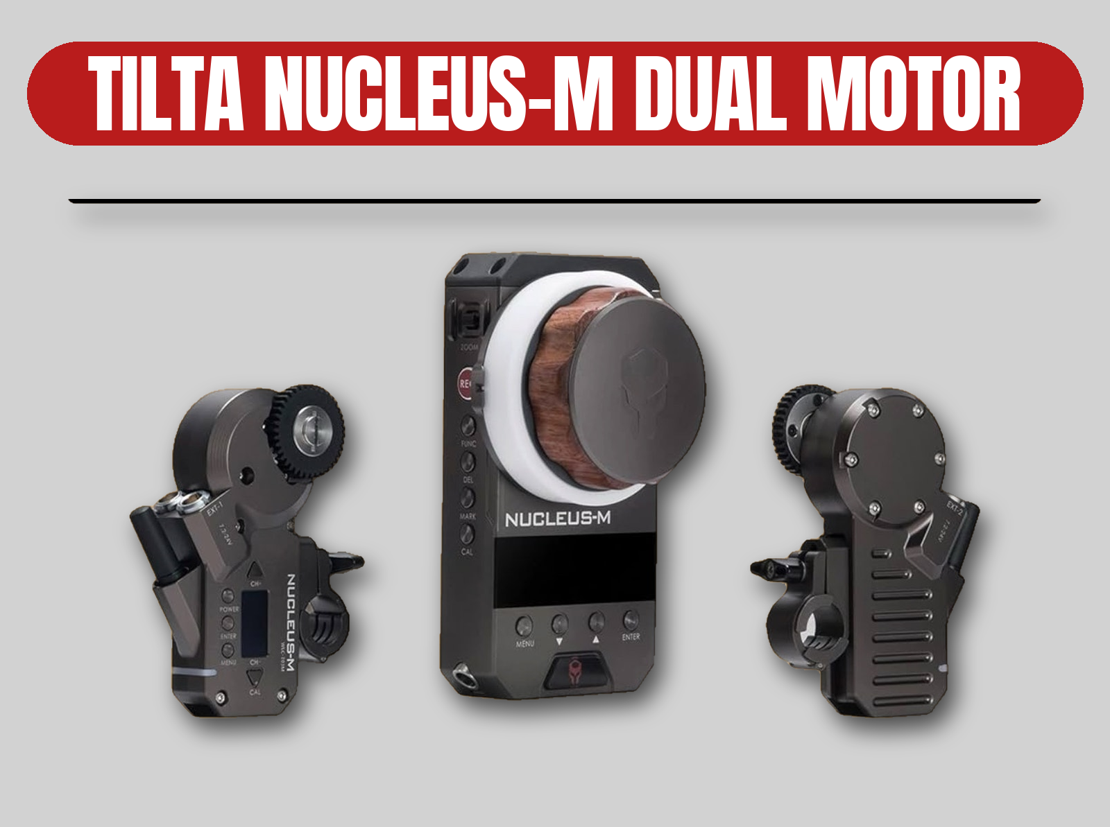 Tilta nucleus-m dual motor fiz kit | wireless follow focus / lens control / 18650 d-tap power
