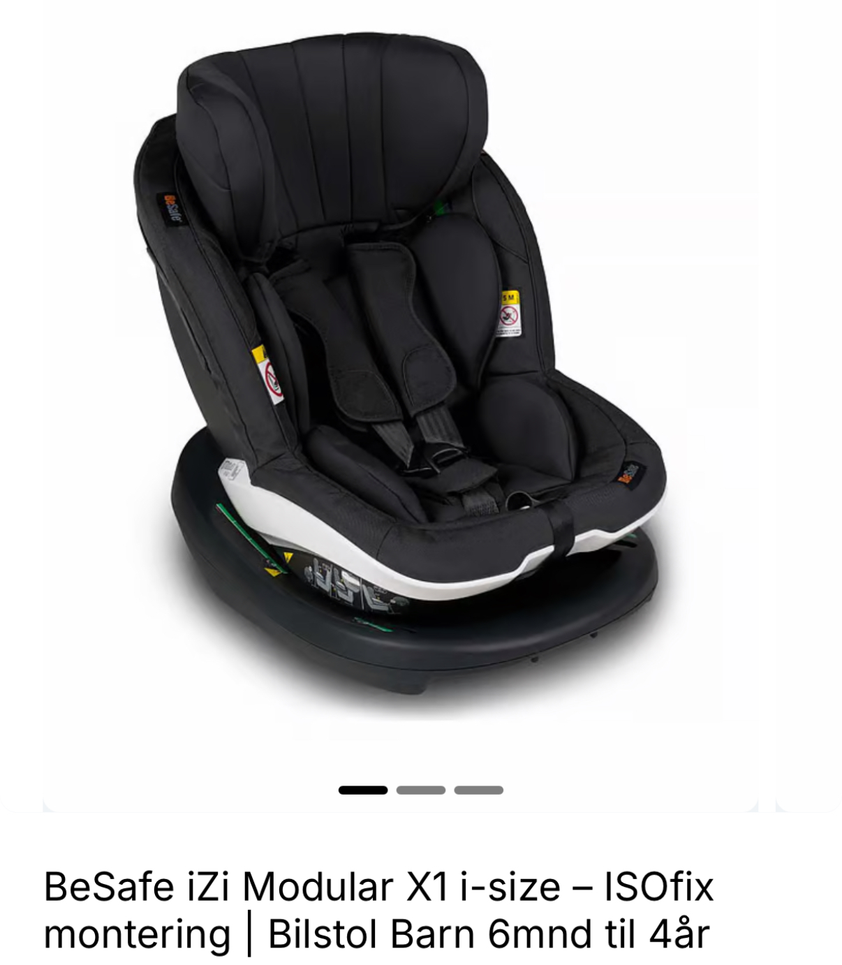 Bilstol 6 mnd-4 år: besafe izi modular x1 i-size