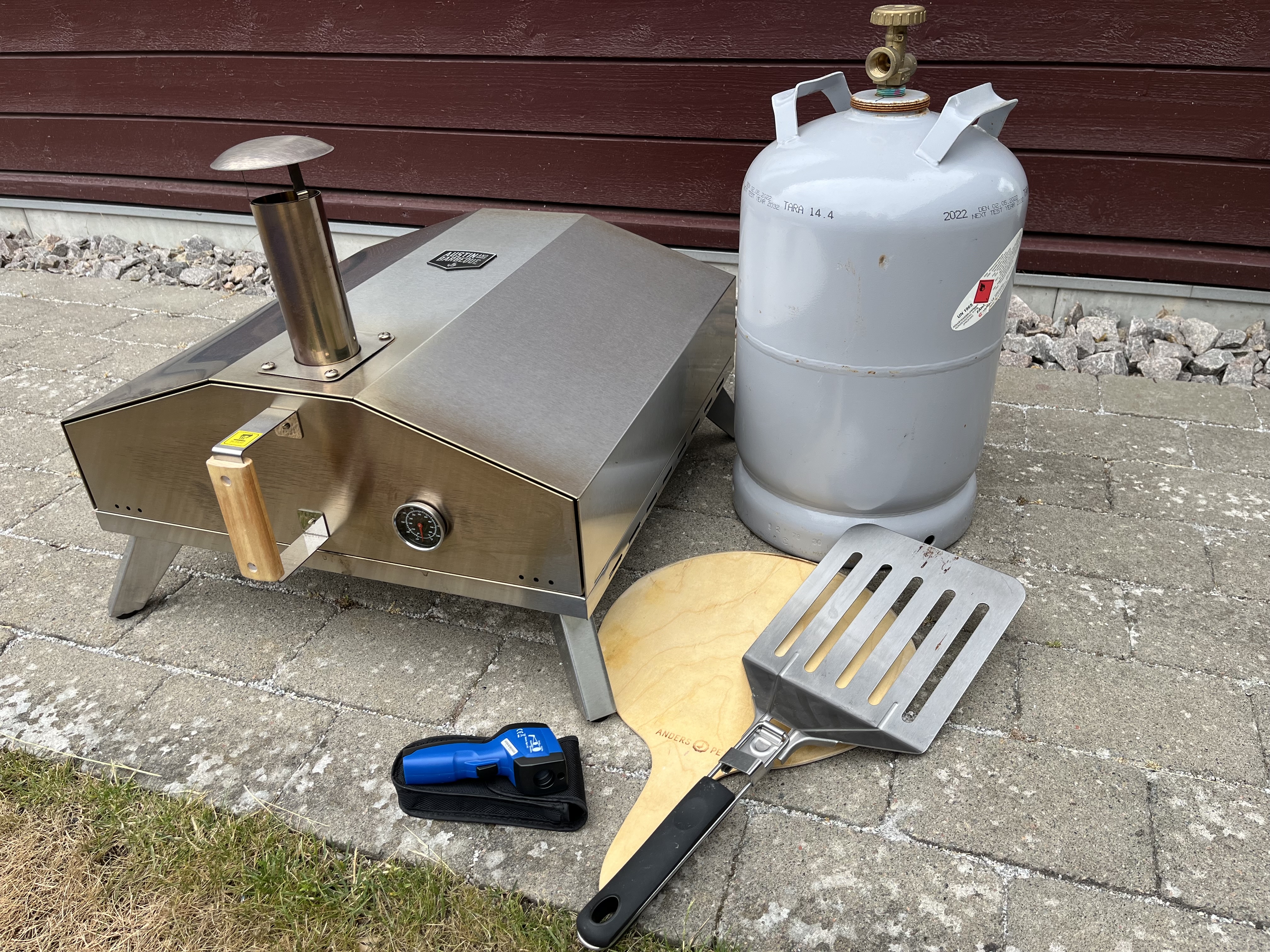 16” stor pizzaugn med gasol