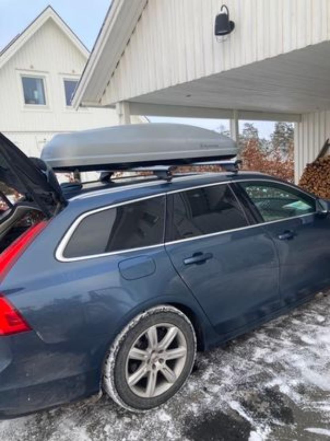 Takbox med takräcken (för integrerade rails)