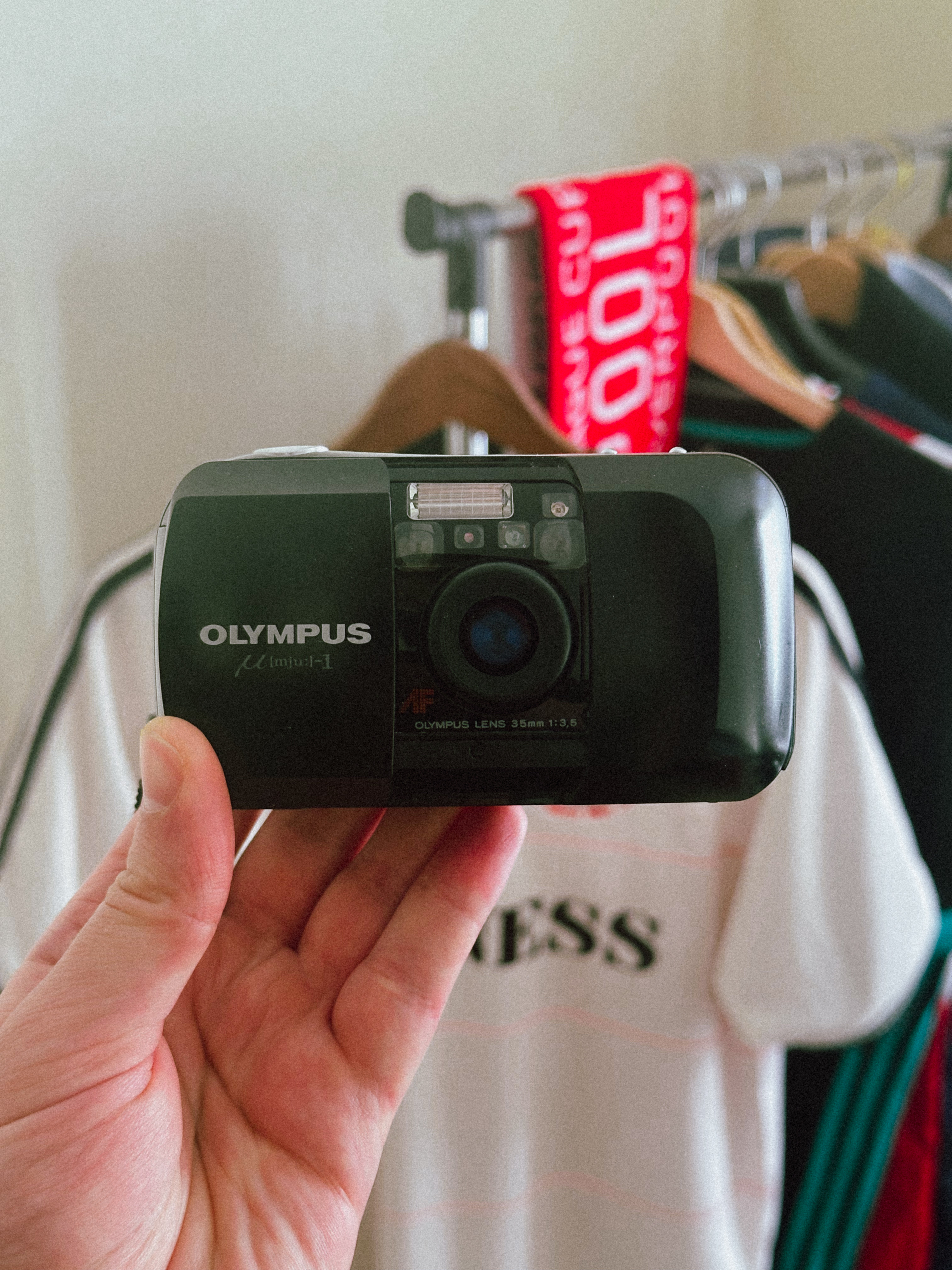 Olympus mju i 35mm point & shoot analog film camera