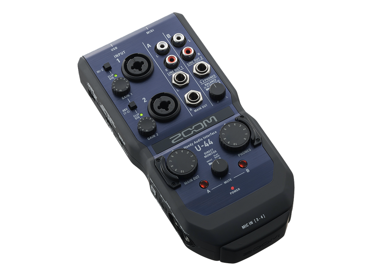 Zoom u-44 handy audio interface – 4 in / 4 out