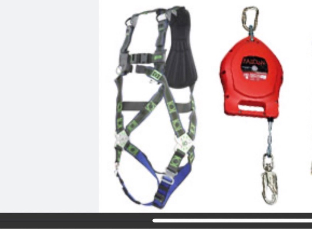 Fallsikring med fallblokk og sele