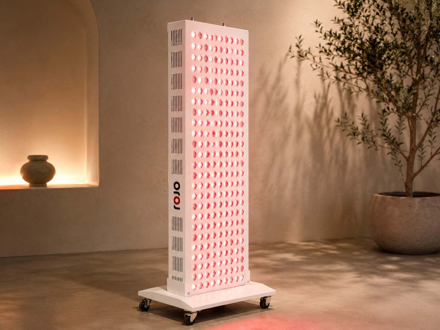 Rojo refine 900 rødlyspanel – 300 led med gulvstativ
