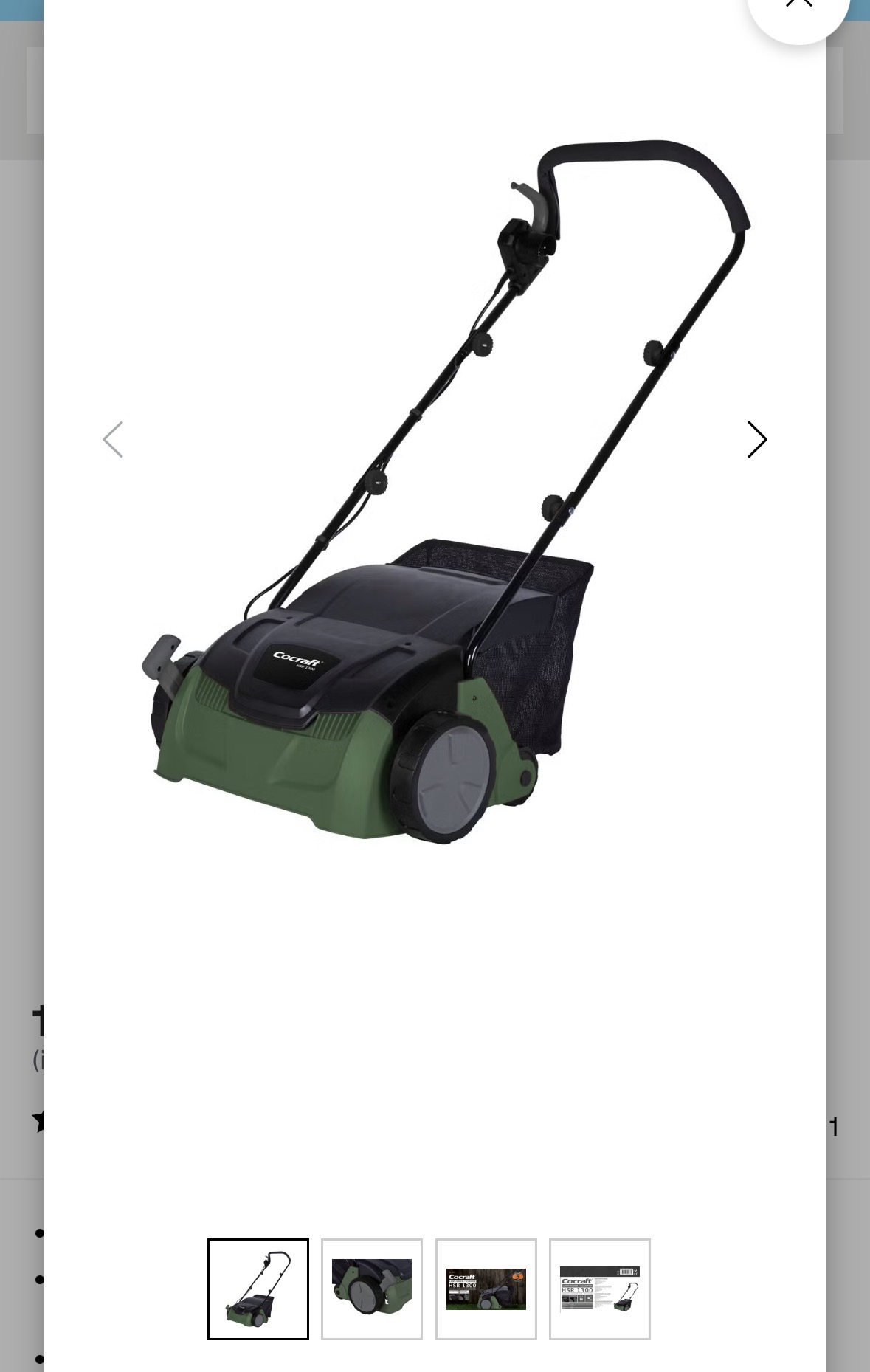 Kombi mosefjerner/vertikalskjærer/plenlufter