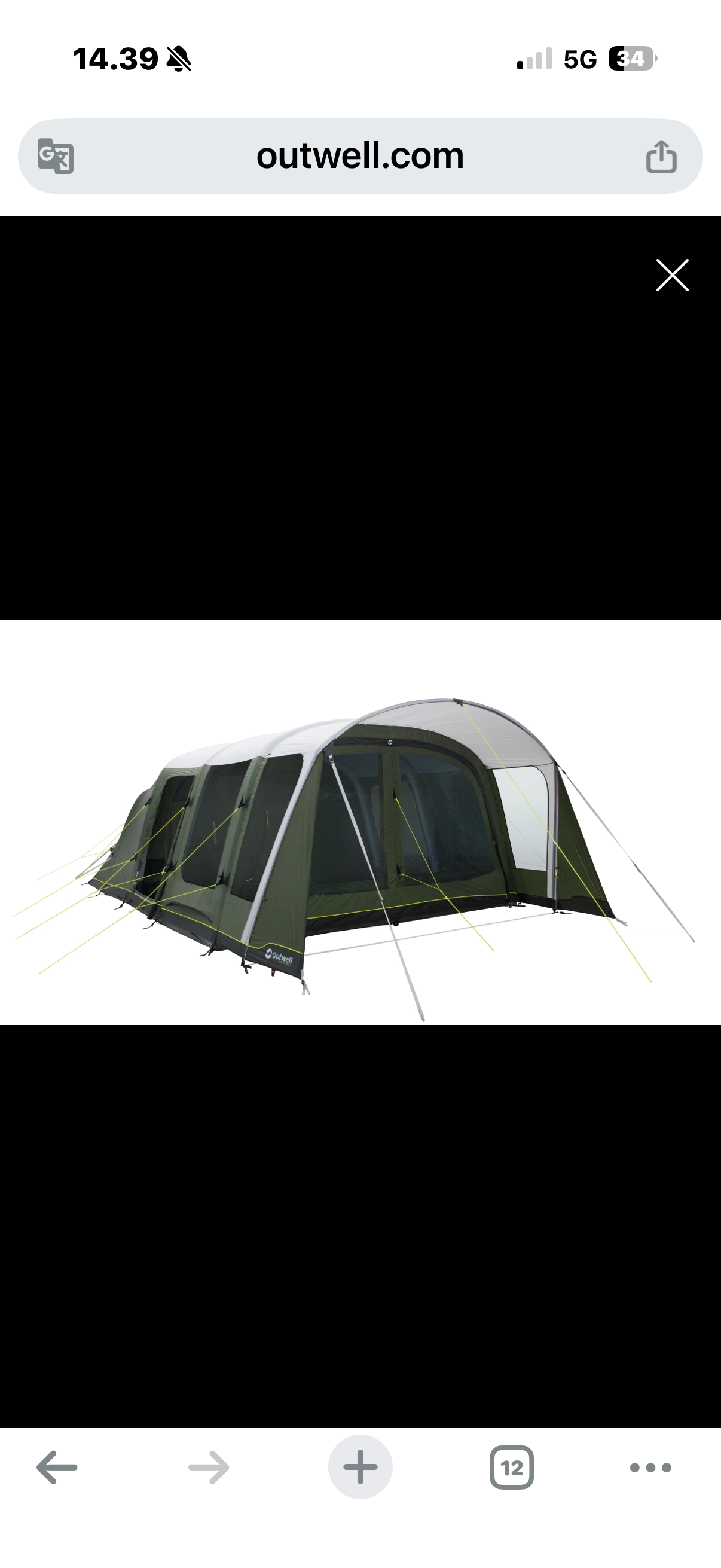 Suuri outwell avondale pa6 teltta