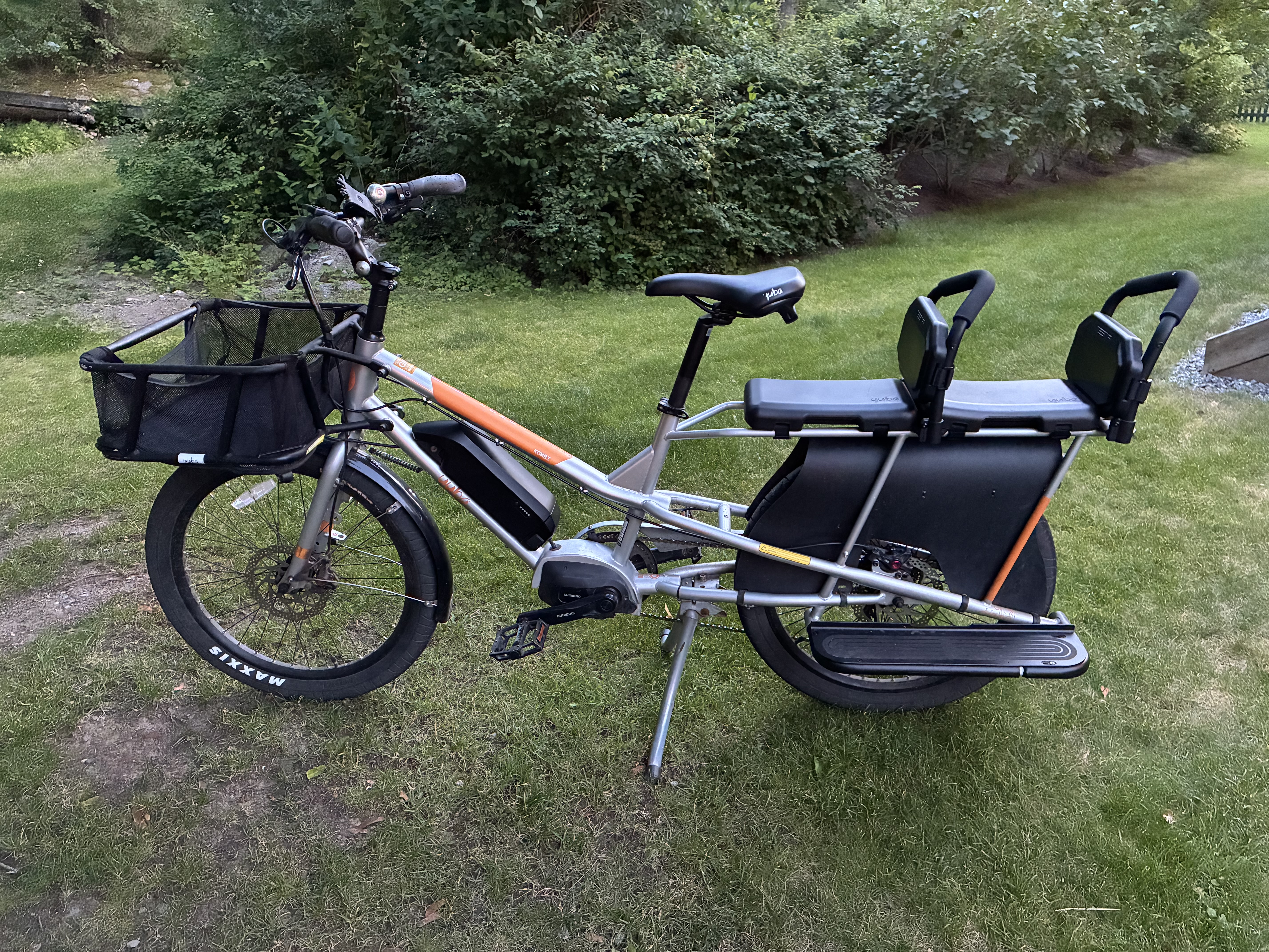 Lastcykel longtail med plats för 2 barn