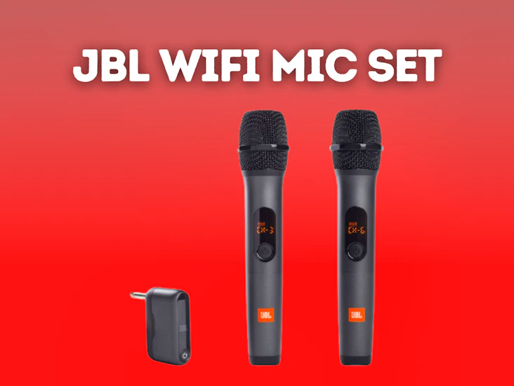 Jbl wireless microphone set, 2x microphone and receiver