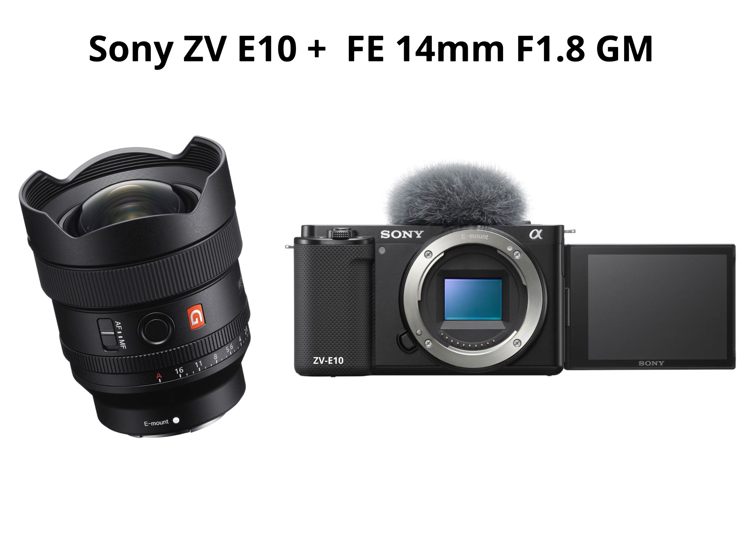 Sony zv e10 + fe 14mm f1.8 gm 