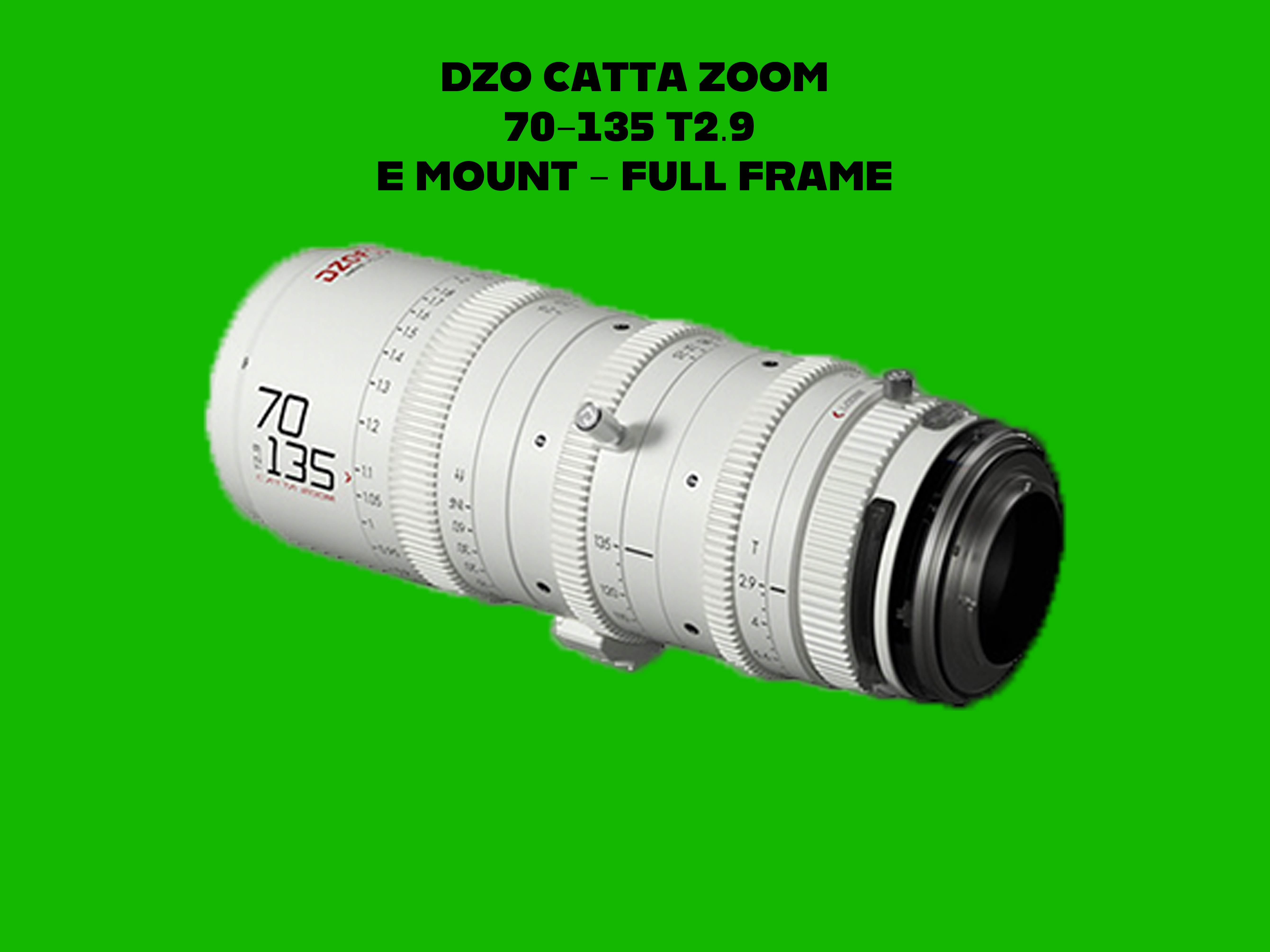 Dzo 70-135 t2.9 catta zoom e-mount for sony