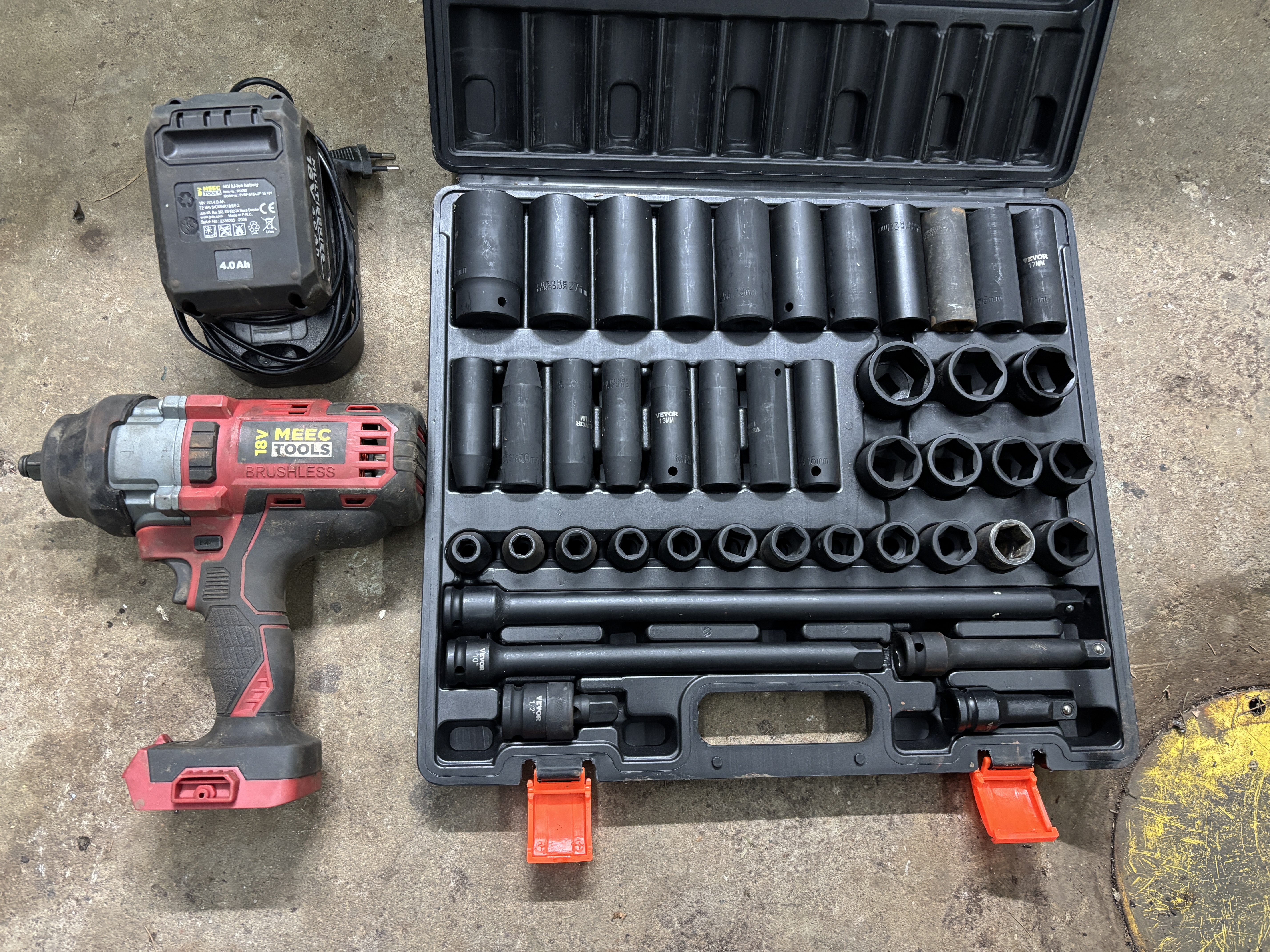 Mutterdragare 18v 800nm & 43st krafthylsor