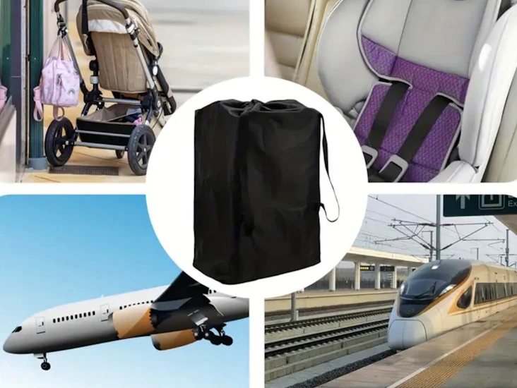 Stor resväska för barnvagn och bilbarnstol