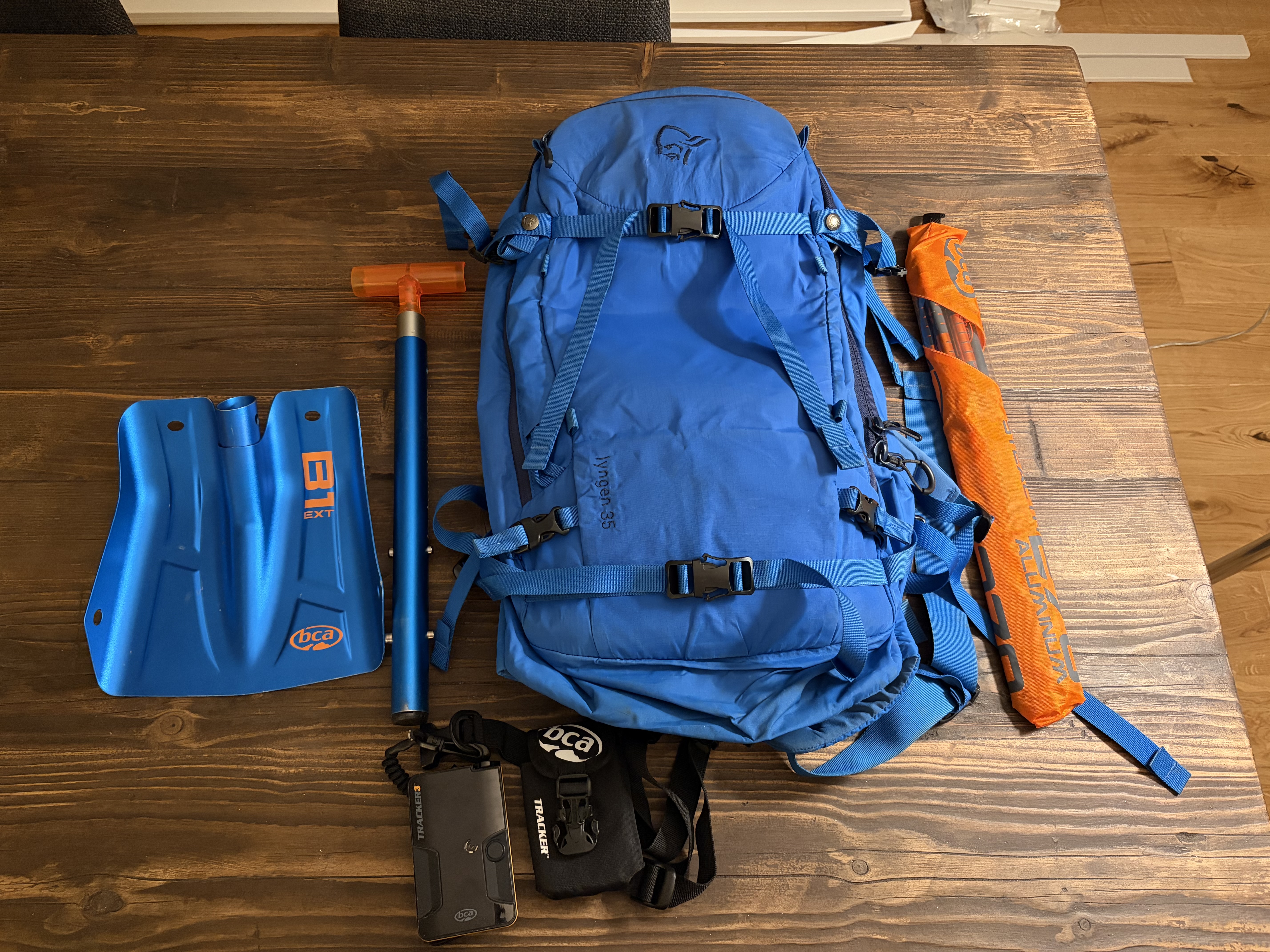 Norrøna lyngen 35l sekk med skredutstyr