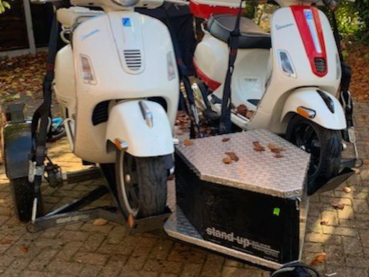 Motorcycle trailer for rent – haul 2 bikes easily | tie-downs included