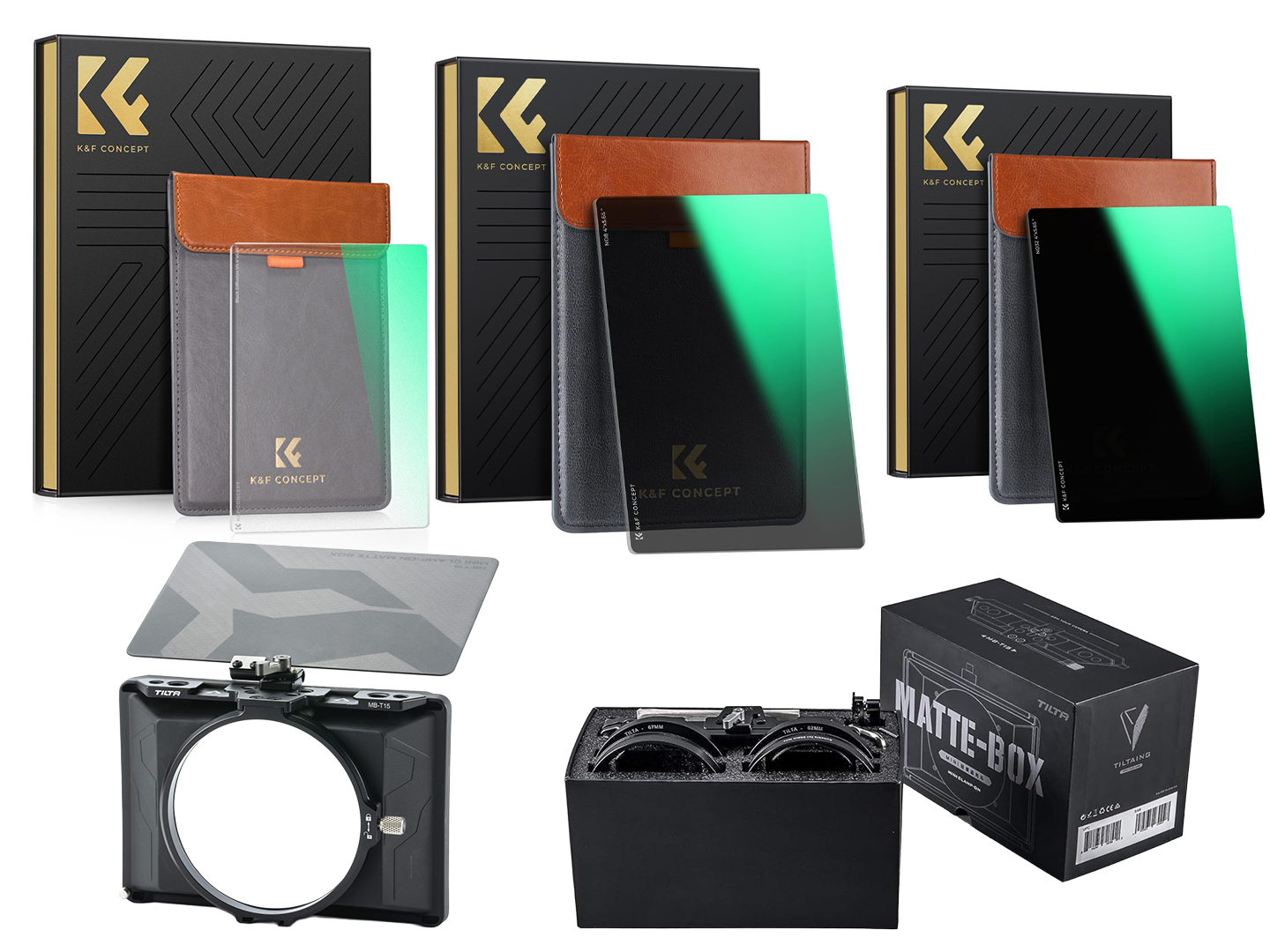 Nd filter bundle + tilta matte box for hire – 4x5.65 cinema filter kit rental