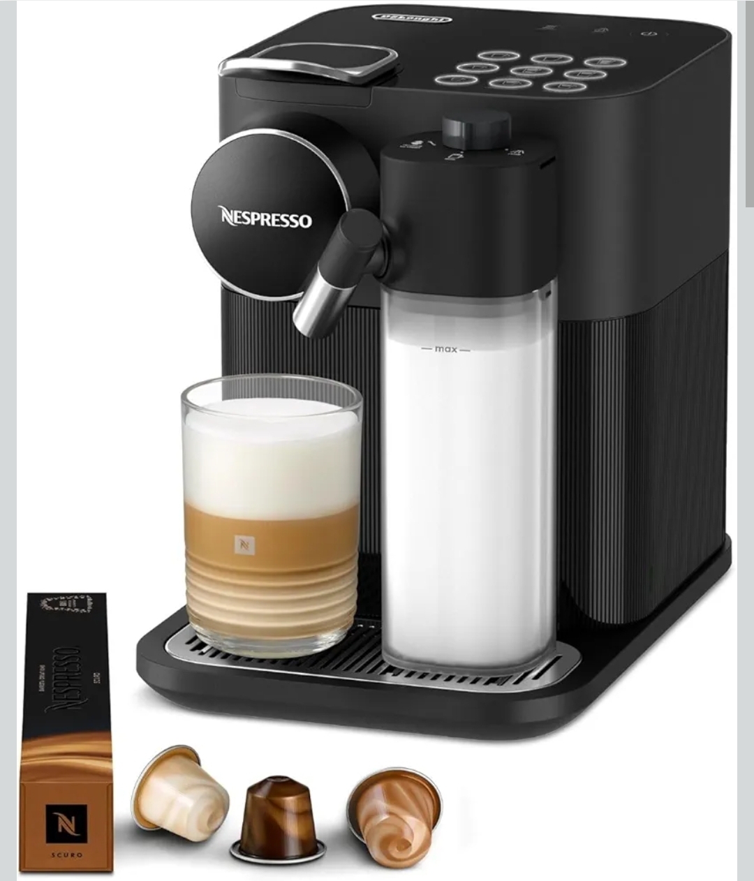 ☕ nespresso lattissima one – kaffemaskin med mjölkskummare