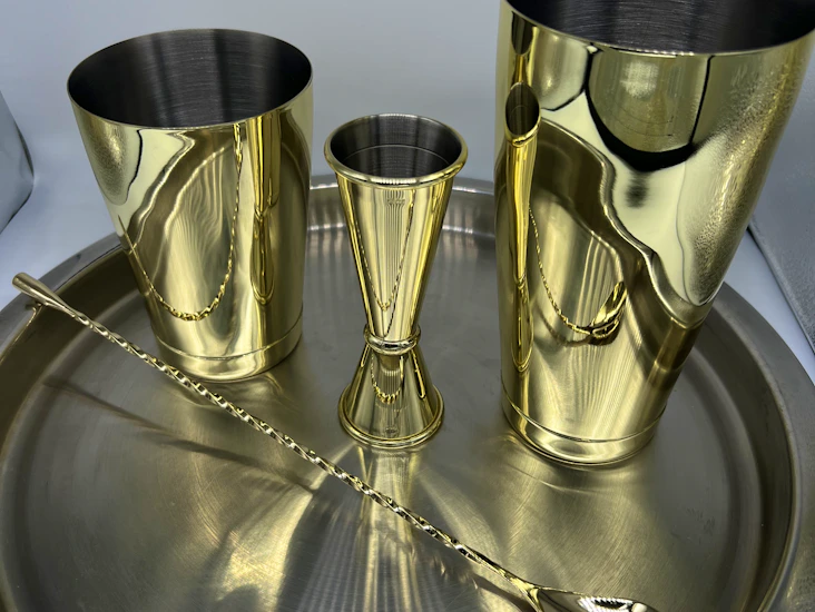 4-piece stainless steel gold bar tool set