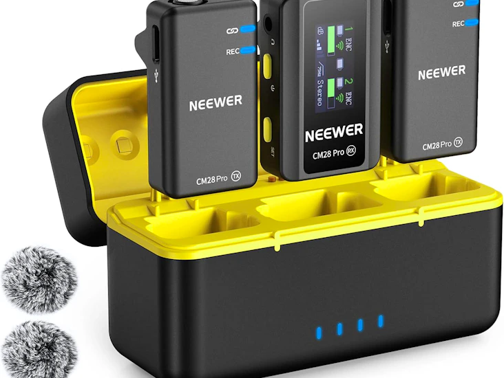 Neewer cm28 - 2x trådløse mikrofoner med lav mics