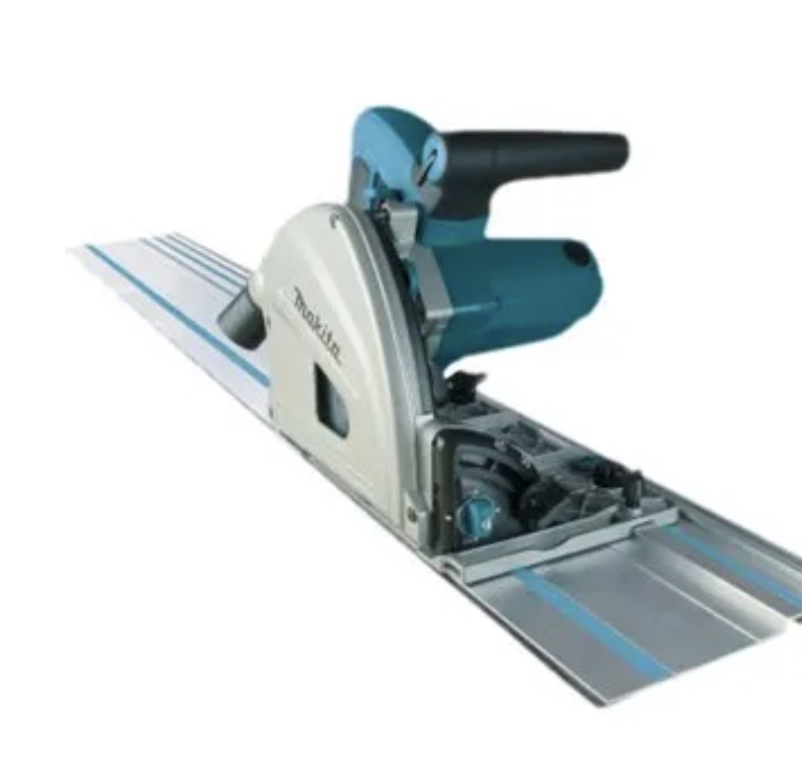 Makita sp6000j dykksag med 2 × 1,4 m styreskinner – presise kutt