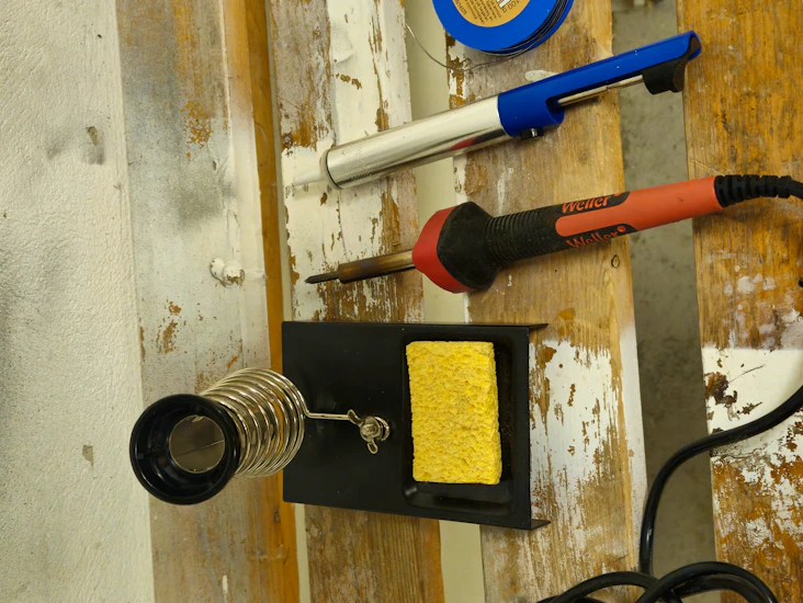 Loddepistol med utstyr