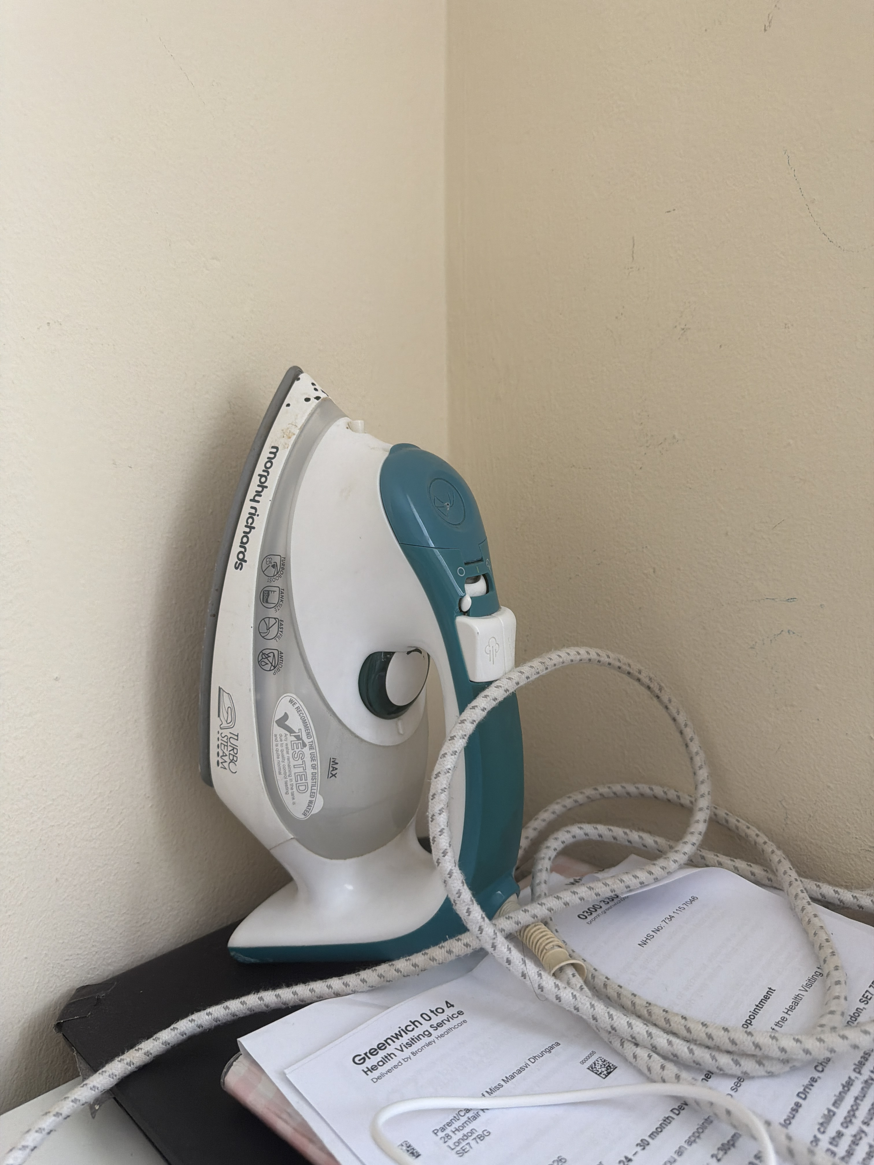 Turbo steam iron 