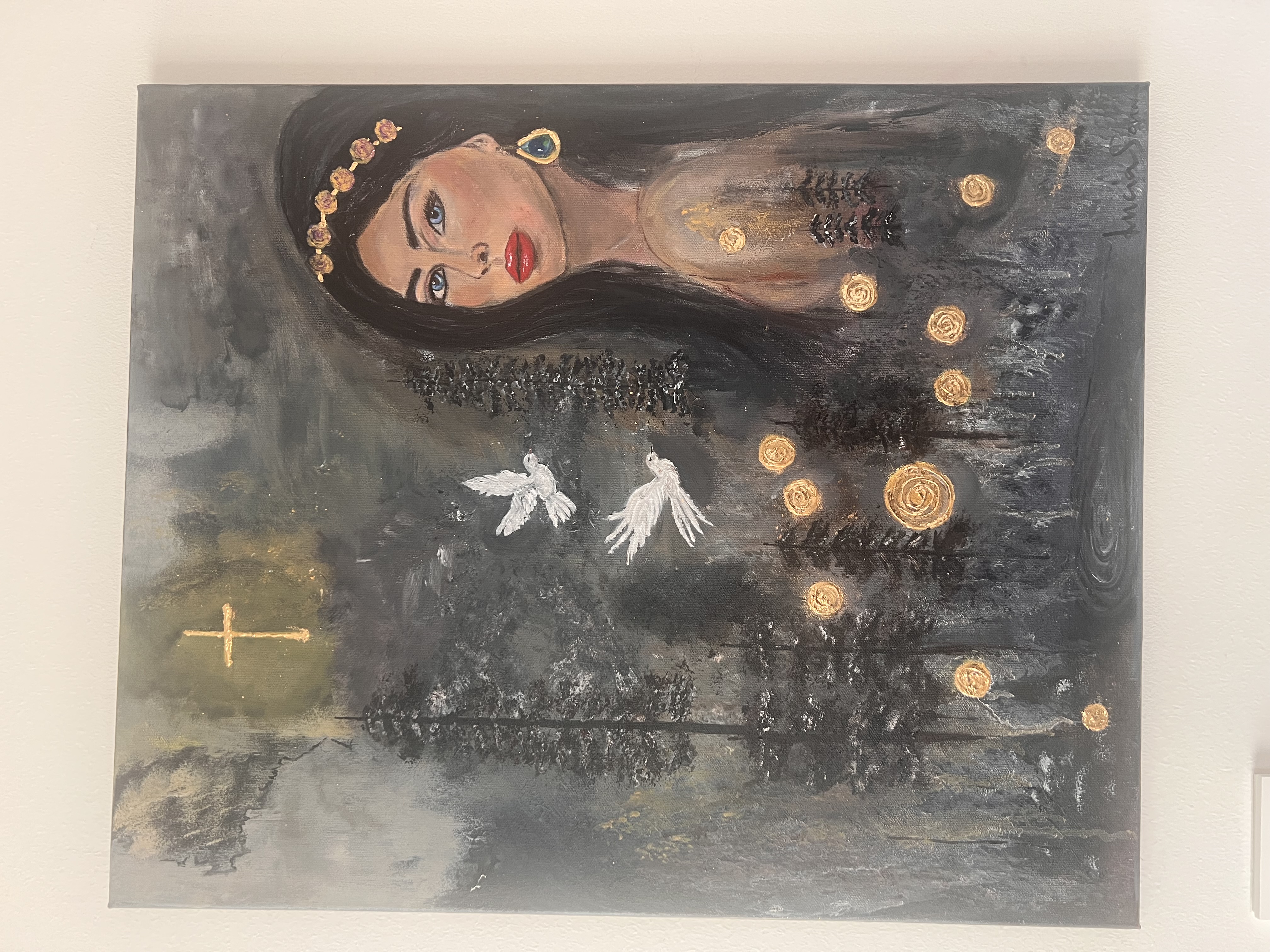 Original målning akryl på canvas 