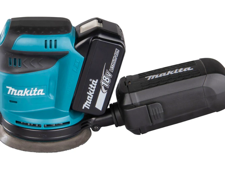 Batteridrevet 18v eksentersliper/slipemaskin