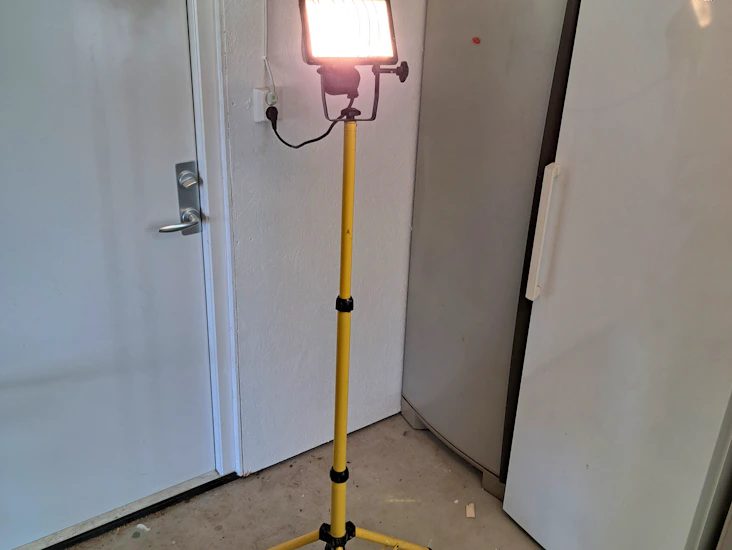 Arbetsbelysning på stativ