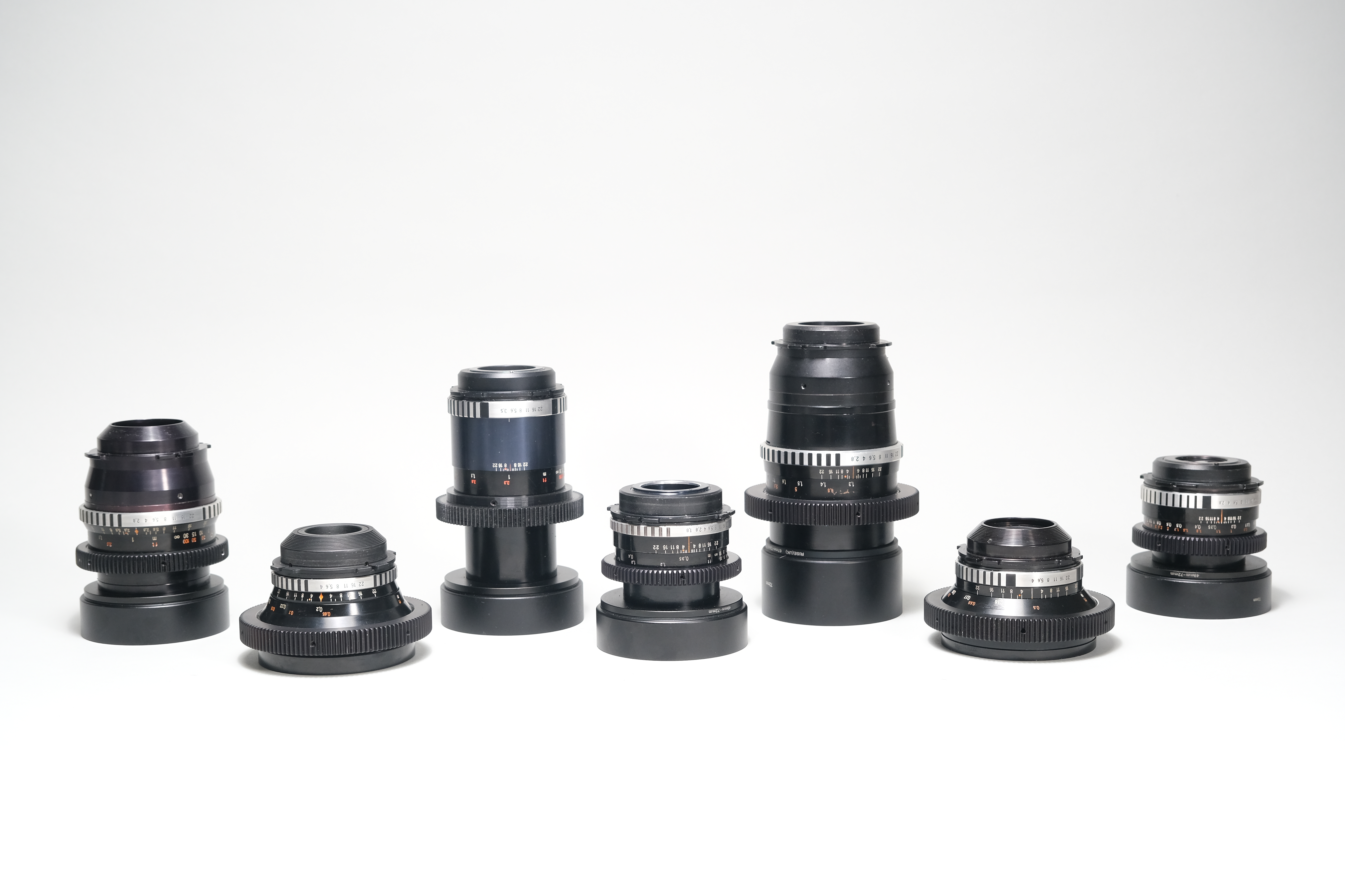 7x pl carl zeiss jena cine vintage lens set