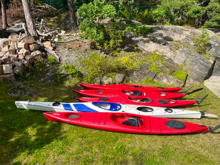 5 kajaker till uthyrning