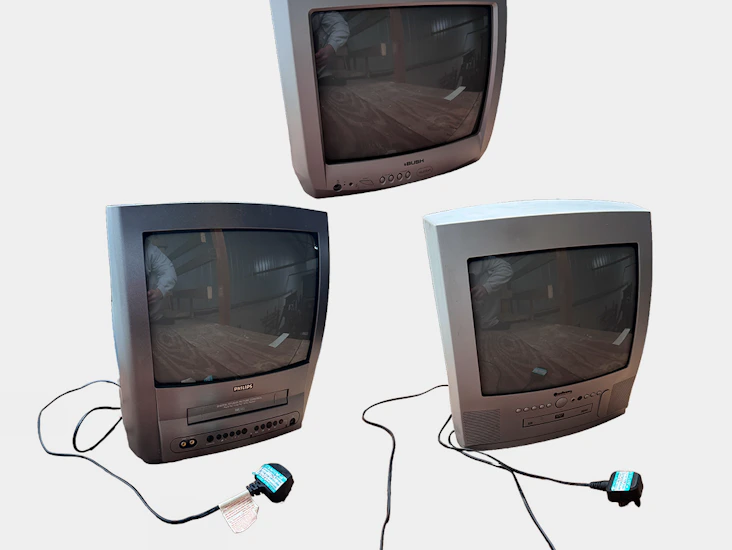 X3 11" vintage crt tv bundle – fully functional props