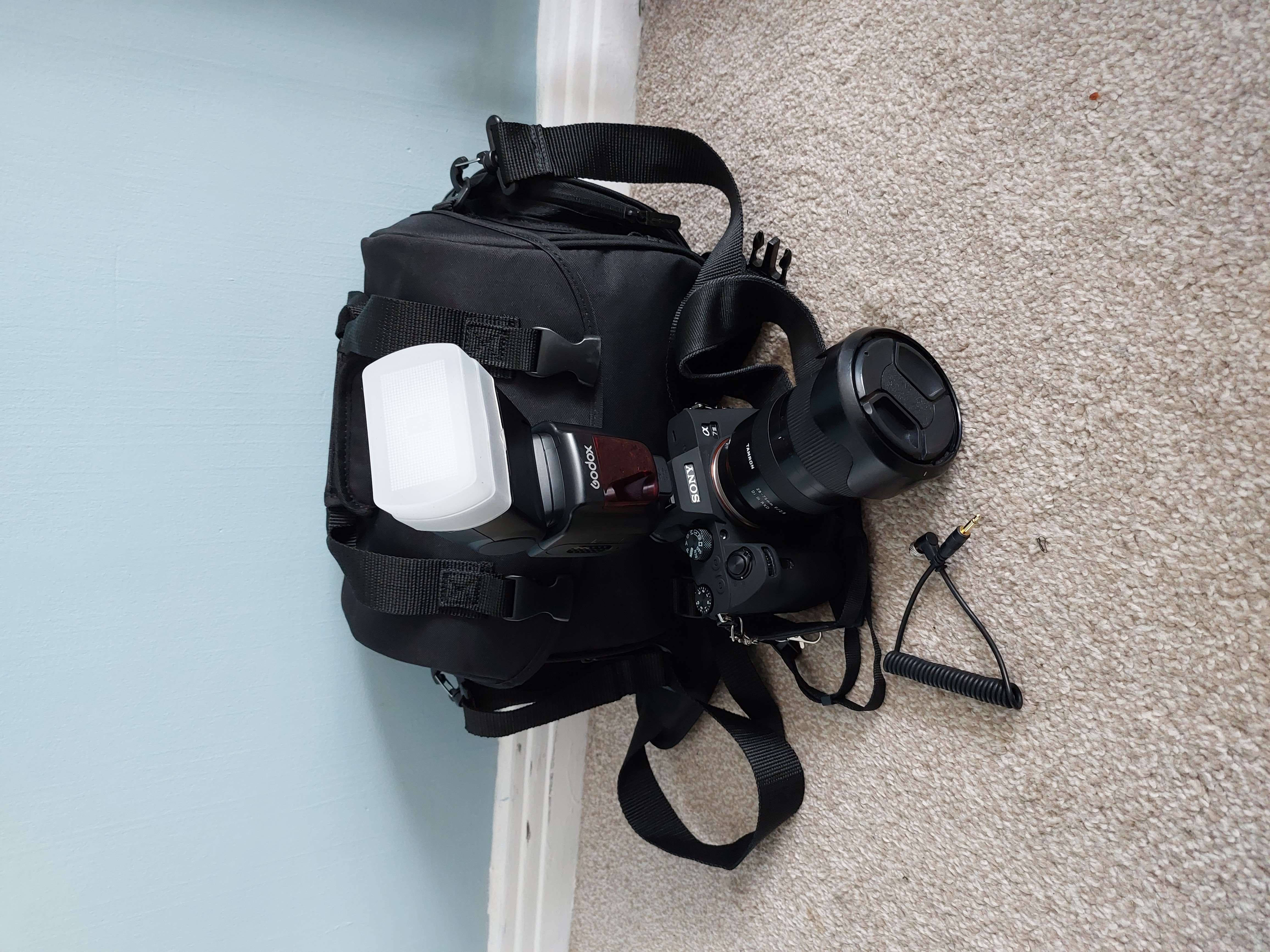 Sony a7iii (a73) + tamron 28-75 + godox tt600 flashgun kit
